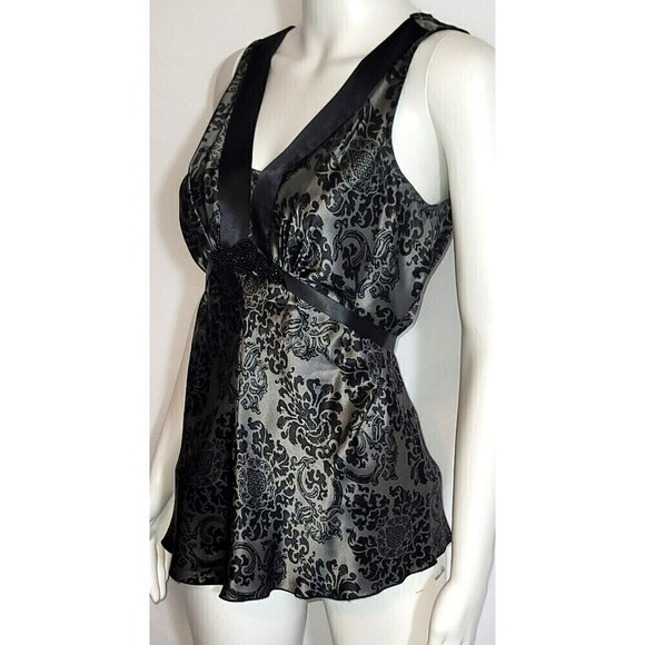 WHBM 100% Silk Paisley Print Tie Back Tank - Size Small - Picture 3 of 8